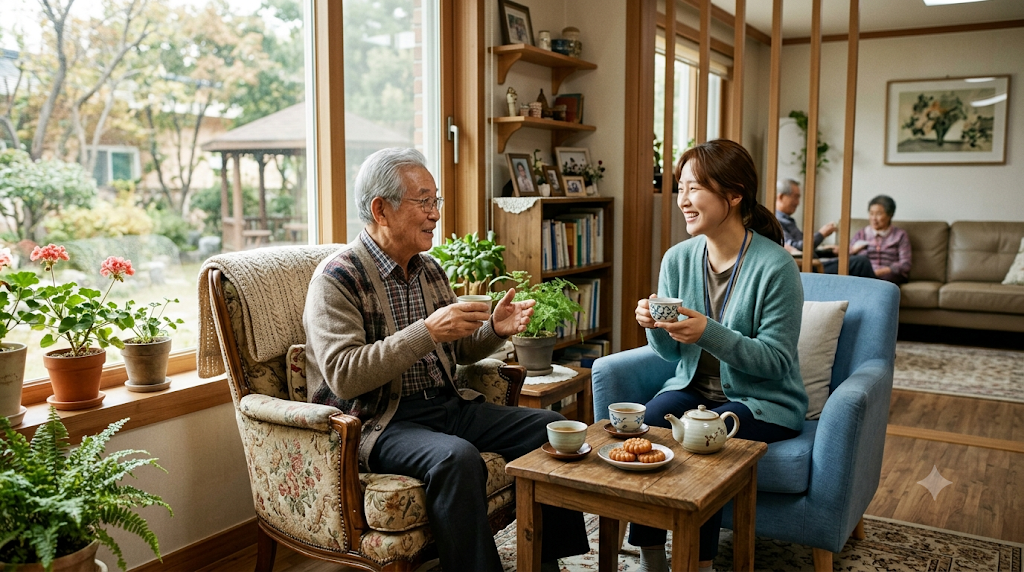 노인요양시설 시설급여 이용 모습