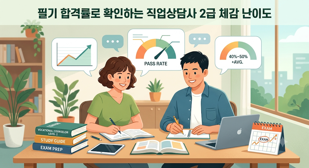 필기 합격률로 확인하는 직업상담사2급 체감 난이도