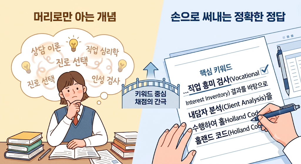 직업상담사2급 필기 실기 채점 방식 차이