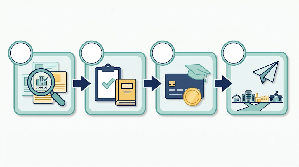 공고 확인부터 지원까지 4단계
