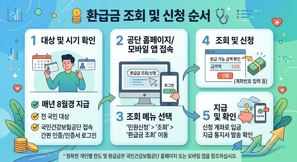 환급금 조회 신청 순서